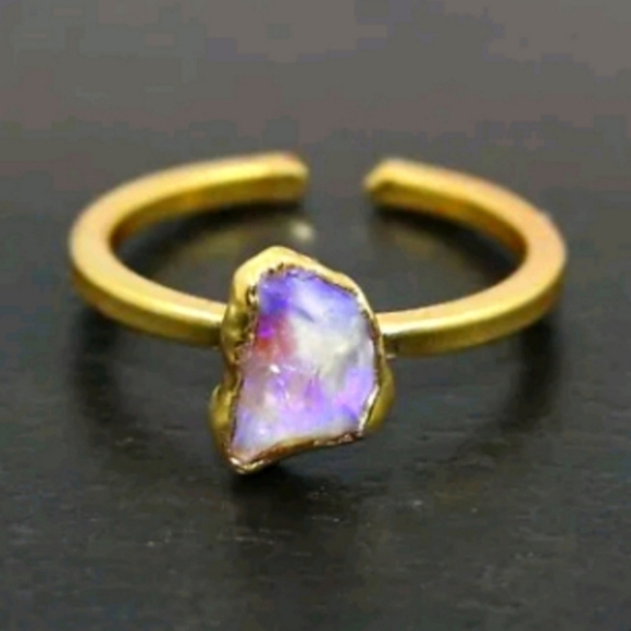 Australian rock opal adjustable ring - Picture 3 of 6